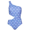 MICHAEL Michael Kors MMK Cut Out One Shoulder One Piece - Monogram -MICHAEL MICHAEL KORS Sales 35470418 xxl