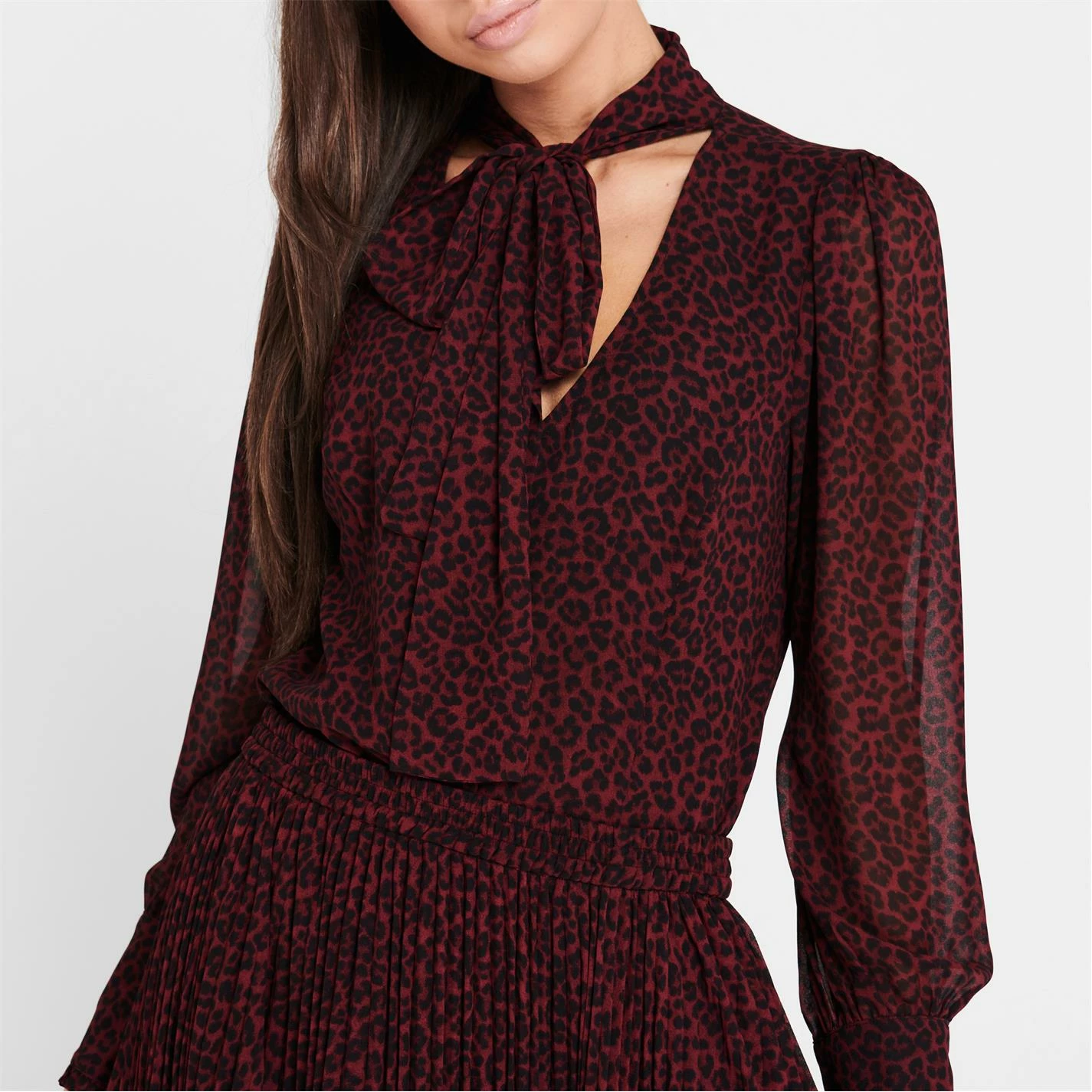 MICHAEL Michael Kors Neck Tie Blouse 6 MICHAEL Michael Kors Neck Tie Blouse - Image 4