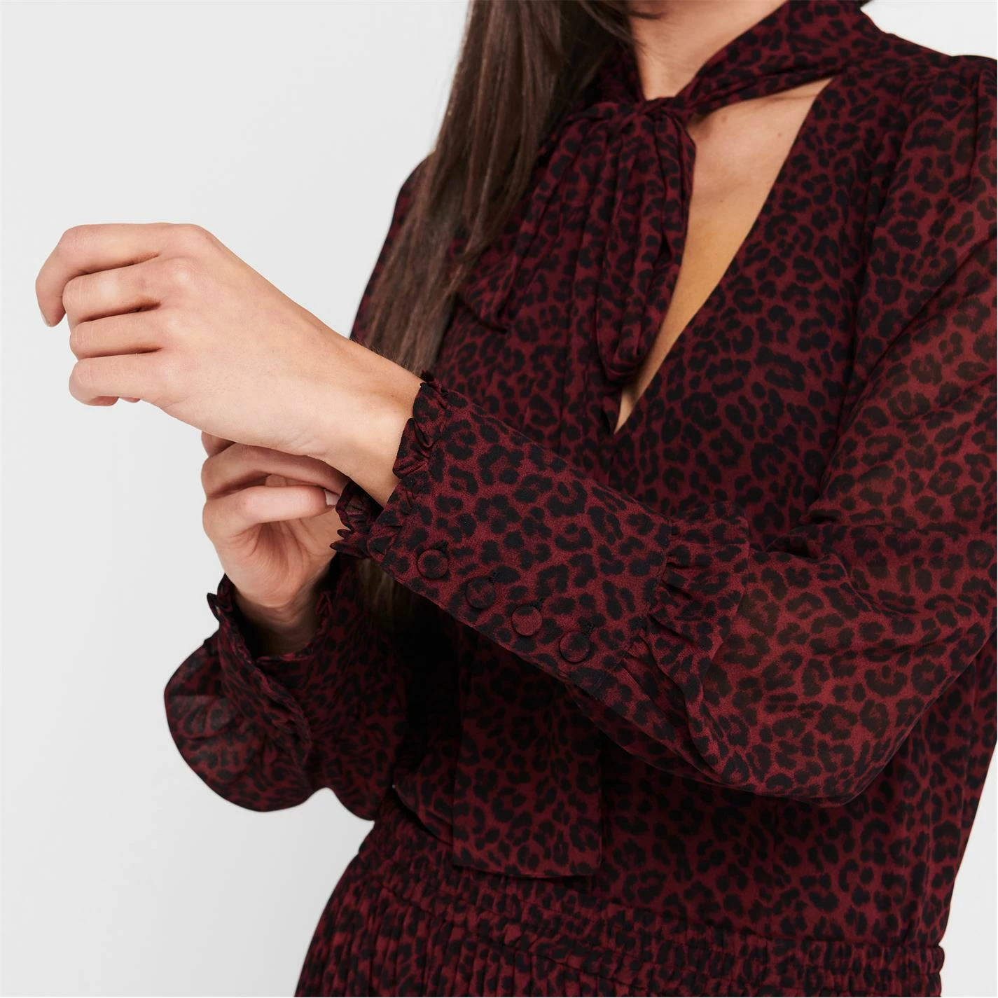 MICHAEL Michael Kors Neck Tie Blouse 7 MICHAEL Michael Kors Neck Tie Blouse - Image 5