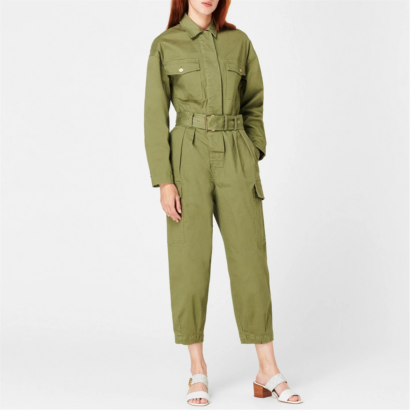 MICHAEL MICHAEL KORS Belted Boilersuit 4 MICHAEL MICHAEL KORS Belted Boilersuit - Image 2