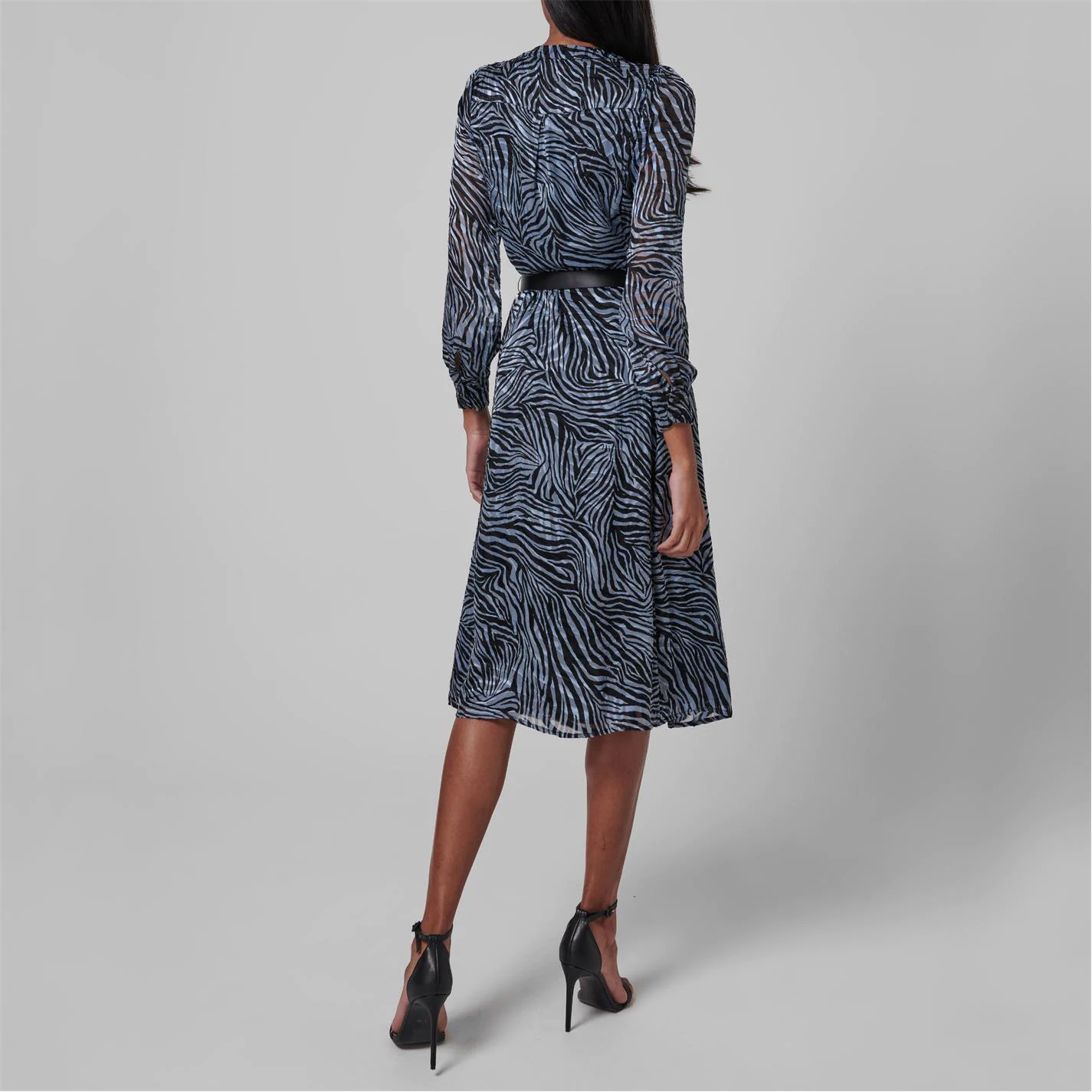 MICHAEL Michael Kors Zebra Midi Dress 5 MICHAEL Michael Kors Zebra Midi Dress - Image 3