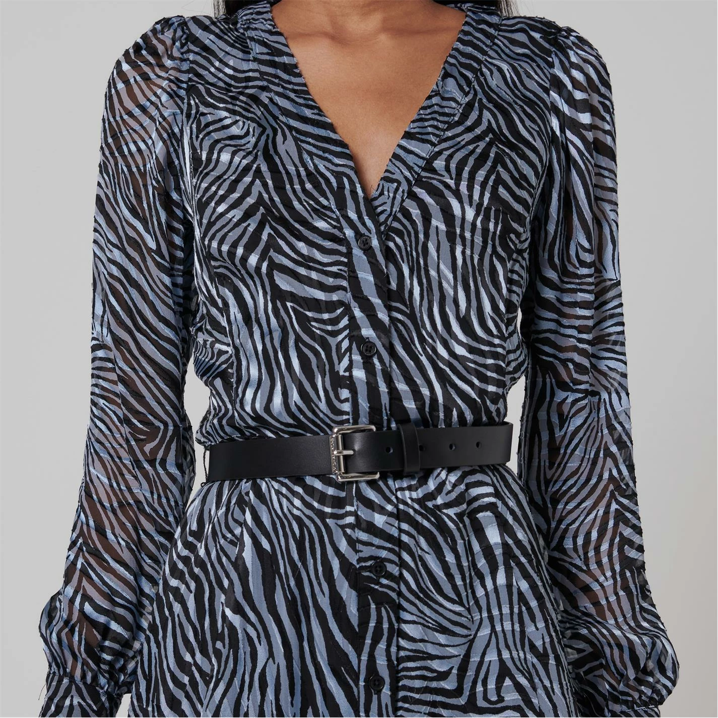 MICHAEL Michael Kors Zebra Midi Dress 7 MICHAEL Michael Kors Zebra Midi Dress - Image 5