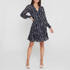 MICHAEL Michael Kors Long Sleeve Julia Mini Dress -MICHAEL MICHAEL KORS Sales 65118318 xxl a1