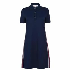 MICHAEL Michael Kors Short Sleeve Tape Polo Dress