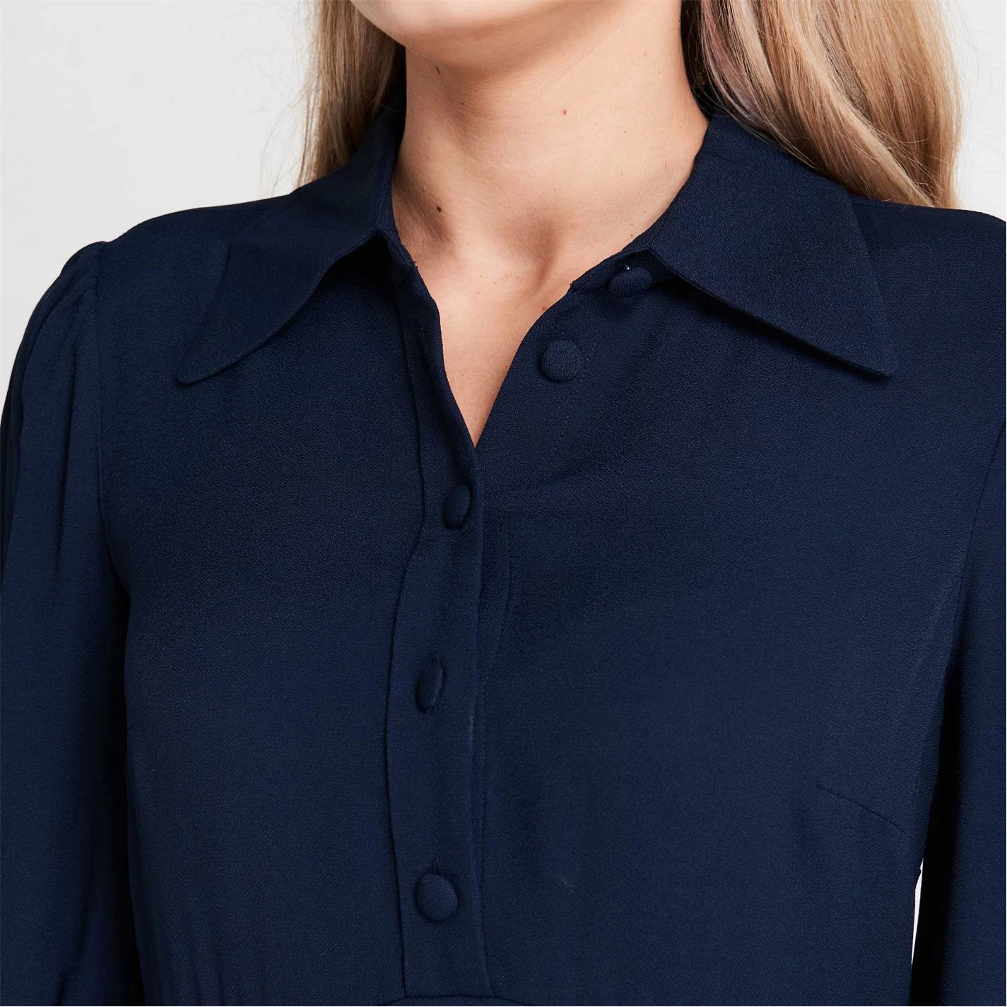 MICHAEL Michael Kors Long Sleeve Satin Mini Dress 6 MICHAEL Michael Kors Long Sleeve Satin Mini Dress - Image 4