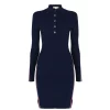 MICHAEL Michael Kors Michael Michael Kors Long Sleeve Tape Polo Dress -MICHAEL MICHAEL KORS Sales 65223918 xxl
