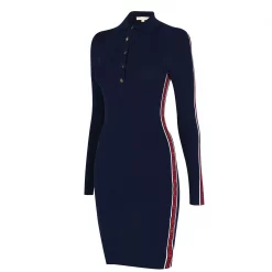 MICHAEL Michael Kors Michael Michael Kors Long Sleeve Tape Polo Dress -MICHAEL MICHAEL KORS Sales 65223918 xxl a11