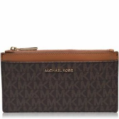 MICHAEL Michael Kors MICHAEL Jet Set Logo Print Card Holder