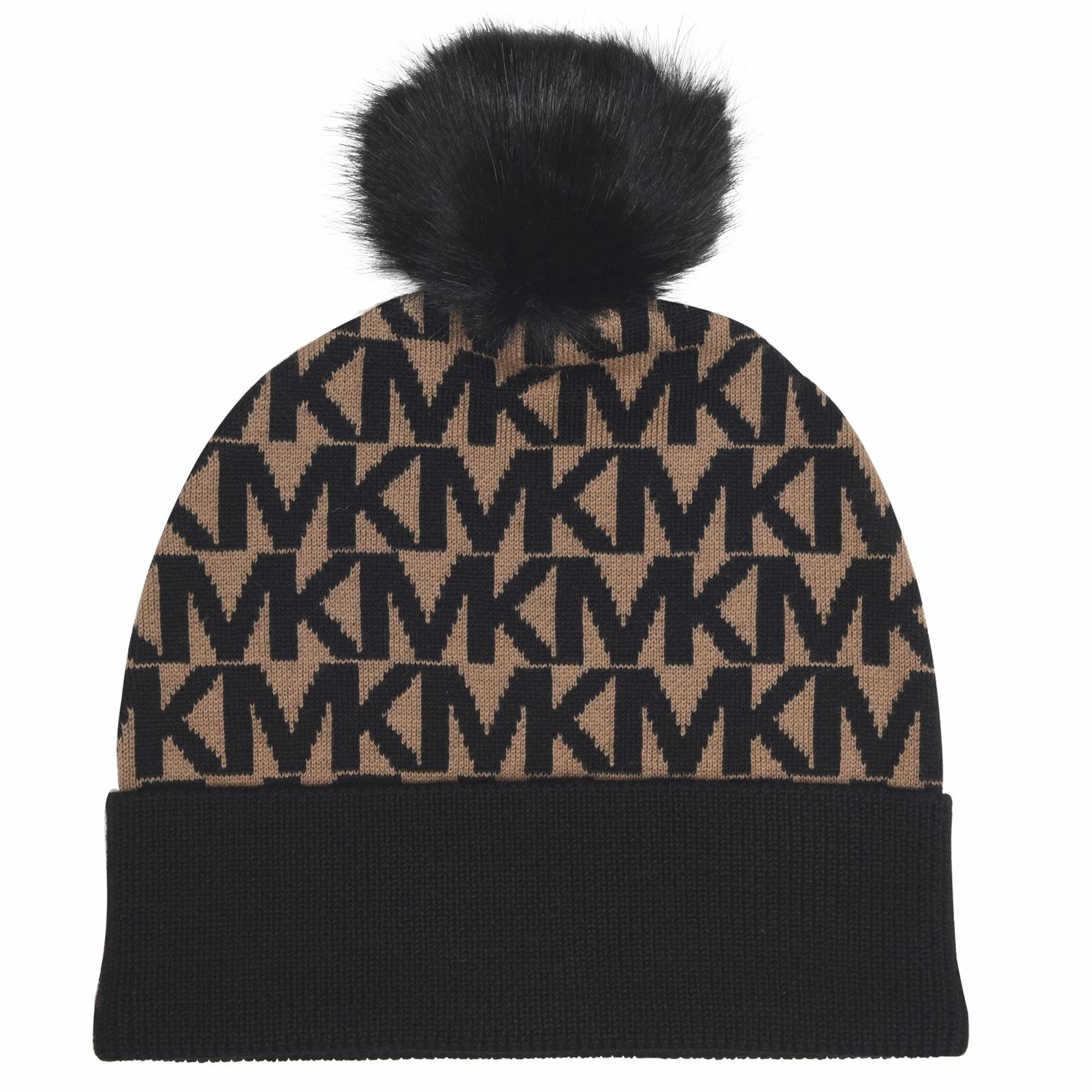 MICHAEL Michael Kors All Over Logo Pompom Hat 4 MICHAEL Michael Kors All Over Logo Pompom Hat - Image 2